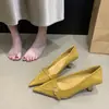 Estilo Novo Primavera 2026 Bico Fino Fivela Salto Fino Salto Alto para Mulheres, Confortável e Elegante para o Trajeto Profissional