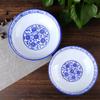 Venta al por mayor de punto sopera de porcelana azul y blanca antigua azul azul y blanca hotel restaurante sopera de verduras tazón de cerámica venta al por mayor