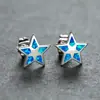 Mini pendientes dulces estilo ins, pendientes Aobao de estrella, diseño de nicho, adornos románticos de corazón femenino