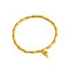 Pulsera Zhoujia chapada en oro de arena 999 antiguo, festival de bambú, dos mundos felices, festival de moda para mujer, pulsera de gran altura, joyería