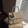 Bolso de Mano Cuadrado Pequeño de Bloques de Color de Moda 2026, Bolso de Hombro de Nicho para Viajes Diarios, Bolso Cruzado Versátil, Bolso de Mujer de Alta Gama