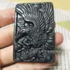Exposição de jade de tinta natural Pingente Hongtu atacado Meteorito oliva Marca Águia Pingente de jade de pedra do Rei da Medicina Pingente de jade verde tinta