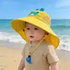 Sombrero de Sol de Verano para Niños con Visera, Sombrero de Pescador para Niños y Niñas, Protección UV, Sombrero Transpirable con Visera