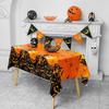 Amazon Direct Festa temática de Halloween Toalha de mesa descartável PE Atmosfera de terror Abóbora decorativa Caveira