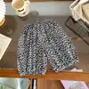 [En Stock] Xk266531 Pantalones para Niños 2026 Verano Nuevos Shorts con Estampado de Leopardo para Niños Pequeños Pantalones Casuales Modernos