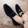 Zapatos de Mocasín para Hombre de Primavera Transfronterizos, Zapatos de Cuero Puntiagudos de Talla Grande de Comercio Exterior, Zapatos Casuales, Zapatos de Gamuza para Hombre, Zapatos para Conducir