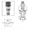 Válvula de Alivio Tipo Cartucho Pilotada por Solenoide Serie Rah121 de Parker