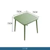 Cafetería Famosa en Internet de Té con Leche Set de Mesa y Sillas para Exterior Todo de Aluminio para Patio Jardín Balcón Asientos de Ocio Muebles de Exterior
