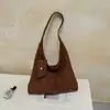 Bolsa de Hombro Cruzada para Mujer con Textura Tejida Retro de Nicho de Comercio Exterior, Otoño, Gran Capacidad, Casual, Lujo Ligero, Versátil