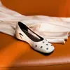 Novos Sapatos de Ballet Verão 2026, Sapatos Baixos de Estilo Simples, Sapatos Mary Jane com Strass Estilo Francês, Sapatos de Salto Baixo de Bico Baixo