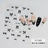Arte de Uñas Negro y Blanco Lunares Lazo Adhesivo Estilo Coreano Simple Lunares Cinta Lazo Adhesivos para Uñas Francesas Decoraciones