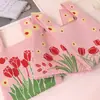 Bolso de Mano de Punto Nuevo para Primavera Bolso Tote Pequeño para Salidas y Viajes Estilo Coreano Esencial para el Vestuario Bolso Canasta de Verduras Hecho a Medida