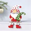 Produto Novo Transfronteiriço Conjunto de Personagens de Natal 3D Suporte em Camadas Papai Noel Prateleira Decoração de Casa