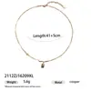 Moda Transfronteriza Gama Alta Retro Lujo Ligero Collar Colgante Cuadrado con Cuentas para Mujer Estilo Nicho Simple para el Trabajo Estilo Popular