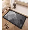 Tapete de Chão de Terra de Diatomáceas de Luxo Leve para Banheiro, Absorvente, Secagem Rápida, Tapete Macio para Entrada, Antiderrapante, Fácil de Limpar