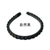 Diadema Ancha con Trenzas Blancas, Aro para el Cabello, Pinza para el Cabello, Mechones de Cabello Realistas, Accesorio para el Cabello para Mujeres, Rizos Naturales, Estilo Coreano