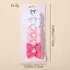 Traje de Lazo de Color Puro Transfronterizo para Niños Versión Europea Pinza para el Cabello Linda Europea y Americana Bebé Amazon Accesorios para el Cabello Cabeza Plana 5216