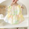 Enterizo de Verano para Bebé Sin Mangas Delgado Mono Triangular Romper de Princesa Súper Lindo Elegante Atuendo para Salir