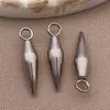 Pendientes Colgantes de Acero Inoxidable Galvanizados en Oro Real con Forma de Cono Cadena de Cola Colgante Pulsera Collar DIY Hecho a Mano Accesorios de Joyería