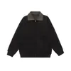 Ropa para Hombre Fengshe / Nuevo Estilo Primavera y Otoño 2026 Sudadera Cardigan Holgada con Cuello Solapa para Hombre, Top Casual Retro Japonés para Pareja