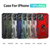 Comercio Exterior Adecuado para Apple 16Pro max Sargento Soporte Anticaídas Armadura Patrón CD Resistente al Desgaste Antideslizante Funda para Teléfono