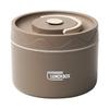 Caja de Almuerzo de Acero Inoxidable Grado Alimenticio 316L Redonda Portátil Simple para Microondas Oficina Estudiante Tazón de Sopa Multicapa
