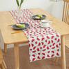 Transfronteiriço Amazon Mesmo Estilo Atacado Pontual Tecido Estampado Padrão Dupla Face Bandeira de Mesa Novo Desenho Animado Chinês Decoração de Mesa