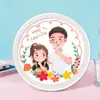 Mona Lisa Bordado a Punto de Cruz Enmarcado Pintura Infantil Kit de Materiales DIY Decoración de Mesa Kit para Principiantes