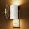 Luz Nocturna Blanca de Sentido Humano Gy109 Semicilíndrica Regulable para Pasillo Escaleras Se Enciende al Acercarse Personas, Luz con Sensor de Movimiento Corporal enchufable
