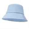 Chapéu de Pescador com Circunferência de Cabeça Grande Primavera Verão Simples Unissex Cor Sólida Versátil Rosto Nu Rosto Grande Proteção Solar Chapéu Protetor Solar Chapéu Bucket Liso