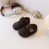 Zapatos de algodón para niños con forro de felpa, estilo Birkenstock, nueva colección de invierno 2026, zapatos de algodón de felpa para bebé, zapatos peludos cálidos para niñas