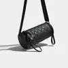 Bolso Pequeño de Moda Nuevo 2025 para Mujer, Sensación de Alta Gama, Bolso Cruzado de Hombro Único Tipo Cubo de Nicho, Bolso Cilindro Acolchado Tipo Almohada