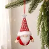 Cross-border novo tecido de Natal floresta boneca pingente sem rosto boneca ornamentos cena decoração atacado em estoque