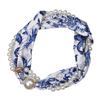 Celebridad de Internet Traje Siciliano Nuevo Moda Moderna Estilo Occidental Cinta Ropa de Fiesta Hebilla Magnética Decorativa Bufanda de Seda para Mujer