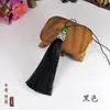 Franjas para Chapéu Vazado DIY Artesanal Franjas para Roupas Tecidas Franjas de Nó Chinês Café Vermelho Vermelho Jujuba