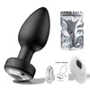 Brinquedo de Plug Anal com Controle Remoto, Dispositivo Vibratório de Masturbação Anal com Controle Remoto, Brinquedo Sexual para Adultos, Silicone Elétrico Sm para Exterior
