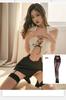 Cortina Xin lingerie sexy feminina secretária cinta tentação boate uma peça sem costas cama-livre paixão uniforme