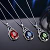 Nuevo colgante de plata de ley S925 Kaicheng Lágrimas de ángel de cristal de comercio exterior europeo y americano colgante de cristal azul de temperamento de alta calidad pelo