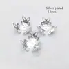 100 Piezas/Paquete Metal Flor Forma Pequeña Flor de Cinco Hojas Base Accesorios para Aretes Accesorios para Joyería DIY