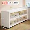 Nuevo Estante de Cocina de Pie Gabinete de Almacenamiento Multicapa Multifuncional Gabinete Lateral para Horno Microondas Gabinete de Almacenamiento para Bowls