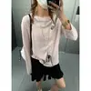 Además, la nueva camiseta juvenil de estilo coreano para otoño con bordado de letras de cuello redondo holgada adelgazante de manga larga MQ1650