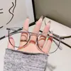 Armações de Óculos Anti Luz Azul para Mulheres, Formato Oval Moderno, Versátil, Estilo Popular, Podem Ser Personalizadas com Lentes de Grau