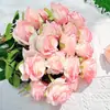 Flores Artificiais Rosa Gelo Triturado Estilo Ins Atacado Rosas Azuis Decoração de Sala de Estar Dia dos Namorados Flores Falsas Arranjo de Cena para Salão de Casamento