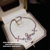 Flor de Joyería Mariposa Pulsera de Gemas Chapada en Oro de 18K Cristal Pequeño Cuentas para Cintura de Hombre Pulsera Dios Flor Traje de Collar