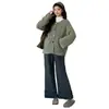 Suéter de maternidade com detalhes decorativos, outono e inverno, estilo casual, grosso, estiloso, cardigã tricotado à mão