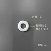 Arruela de vedação isolante de cerâmica resistente ao desgaste e a altas temperaturas, com anel de cerâmica de alumina e resistente à corrosão (pacote com 10).