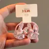 Accesorio Rosa Brillante de Diamante para el Cabello de Conejo para Niños, Lindo Pasador de Estrella de Lentejuelas, Goma para el Cabello para Niñas, Flequillo de Bebé
