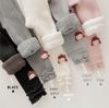Leggings para niños al por mayor 23 leggings gruesos con forro polar de otoño e invierno, pantalones cortos cálidos de estilo coreano de clase A para niñas