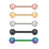Amazon Europeu moagem bola língua unha haste reta língua anel de aço inoxidável corpo piercing jóias orelha studs tognue