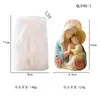 Venda Cruzada Novo Produto Anjo Mãe e Filho Vela Perfumada de Natal Molde de Gesso Decoração de Casa para Festas Enfeites Molde de Silicone Artesanal